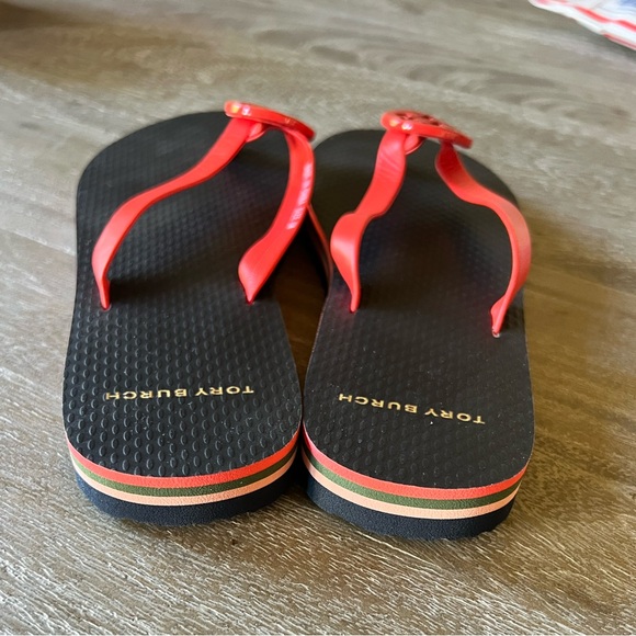 Tory Burch Minnie Logo Flip Flops, 5, NWB - Picture 5 of 11